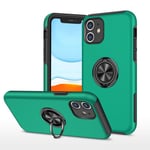 iPhone 11 cover med en ringholder - Blackish Green