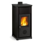 La Nordica Extraflame Poêle à Bois Thé Acier Noir 6,6kw 189m ³ Chauffés