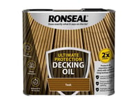 Ronseal Ultimate Protection Decking Oil Teak 2.5 litre RSLUDOT25L