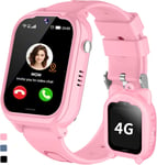 4g Montre Connectée Enfant 4g Gps Appel Vidéo Sos Podometre Marche Étanche Réveil Caméra Jeux Cartes D'apprentissage Calculatrice Musique Traceur Gps Enfant Tracker Cadeaux- Fille Garcon