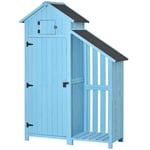 Garden Storage Shed Outdoor Firewood House w/ Waterproof Roof