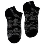 1 X M/L Hop Hare Bamboo Socks Low (7.5-11.5) - Day and Night