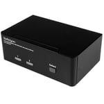 STARTECH 2 Port Dual DP KVM Switch - 4K (SV231DPDDUA2)