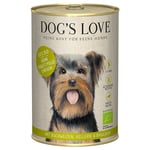 Dog´s Love Ekologisk 6 x 400 g - Ekologisk kyckling