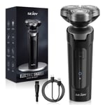 SEJOY Electric Razor Men Wet & Dry Cordless Rotary Shavers Magnetic Shaving Head