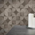 AS Creation Geometric Wooden Grain Wood Effect Tiles Wallpaper Geo Grey 36913-2