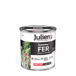 Julien Peinture Fer Anti-Rouille Brillant - Portes, grilles, portails, mobilier de jardin en métal - Blanc 0,5 L