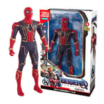 Marvel Avengers Iron-man Spiderman Actionfigurer Leksaker  Captain America Superhjälte Leksak Med Ljus Barnpresenter[HK] Spider-Man