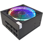 Alimentateur Rgb Full Modulaire 600W Single Rail Gaming Psu Ordinateur Fixe Pc