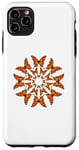 Coque pour iPhone 11 Pro Max Petit papillon – Motif floral mandala orange