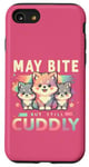 Coque pour iPhone SE (2020) / 7 / 8 May Bite But Still Jouet de jeu en forme de loup en fourrure