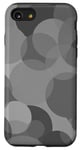 Coque pour iPhone SE (2020) / 7 / 8 Cercles gris classiques dans des graphismes cool