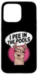 iPhone 15 Pro Max Funny Llama Confession "I Pee In The Pools" Sarcastic Humor Case