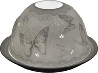 Nordic Lights Butterflies Bone Porcelain Candle Shade Tea Light Holder Gift 