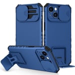 iPhone 15 smartphone cover med stativ - Blå
