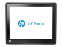 HP L6010 Retail Monitor - Écran LED - 10.4" - 1024 x 768 @ 60 Hz - TN - 300 cd/m² - 1000:1 - 25 ms - DVI-D, VGA, DisplayPort - haut-parleurs - HP noir