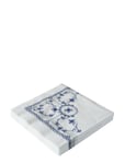 Kunstindustrien Musselmalet Lunch Napkins, 33X33, 20 Pce Vit