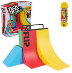 Tech Deck - Finger Skate - Starter Set X-Connect Competition Wall - Skate Park 100% Modulable À Construire Et Personnaliser + 1 Finger Skate - Mini Skate Doigt - Jouet Enfant - Jeu Enfant 6 Ans et +