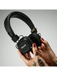 Alkuperäiset Marshall MAJOR II 2 langattomat/langalliset kuulokkeet syvä basso/40 mm dynaamiset ohjaimet kannettavat taitettavat urheilu Bluetooth-kuulokkeet-musta