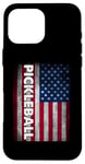 iPhone 16 Pro Max Pickleball American Flag USA Pickle Ball Player Patriotic Case