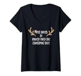 Womens Most Likely To Knock Over The Christmas Tree V-Neck T-Shirt