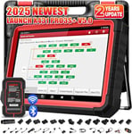 Launch X431 PRO3S + Valise Diagnostic Auto, Bidirectionnel, Cartographie topologique,Système Complet obd2 Diagnostic,Codage en Ligne de l'ECU et Plus de 39+ Services, AutoAuth FCA SGW,Clé IMMO