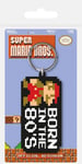 Super Mario Bros. porte-clés caoutchouc Born in the 80's 7 cm keychain 387048