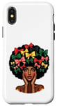 Coque pour iPhone X/XS Mélanine Femmes Avec Coquette Black History Month