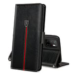 Coque pour Xiaomi Redmi Note 10 5G / Poco M3 Pro 5G, Rabat Portefeuille Cuir Redmi Note 10 5G Etui, Slim TPU Silicone Bumper Magnétique Housse, Antichoc Case pour Poco M3 Pro / Redmi Note 10 5G Noir