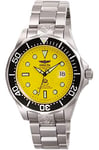 Invicta Grand Diver - Montre Homme Automatique en Acier Inoxydable - 47 mm, Argent / Jaune