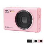 4K Digital Camera For Teens Kids 44MP 16X Digital Zoom Autofocus Anti Shake GF0