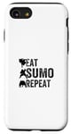 Coque pour iPhone SE (2020) / 7 / 8 Eat Sumo Wrestling Repeat - Sumo Wrestling