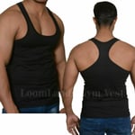 Gym Men,s Vests 100% Cotton Tank Summer Winter Training Tops, Pack Of 3, Black