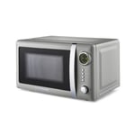 GEEPAS Lyth 20L Digital Microwave Oven 700W Solo Freestanding Quick Defrost Grey