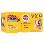 Pedigree Repas pour Chien - Boîtes en terrine pour chien adulte - 3 variétés - 4X(6x400g)