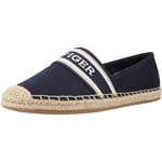 Tommy Hilfiger Espadrilles Femme Chaussures en Toile, Bleu (Space Blue), 38