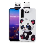 Huawei P20 Pro mobilskal TPU material skyddande elastiskt 3D mönster - Söt panda