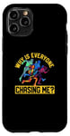Coque pour iPhone 11 Pro Funny Cross Country Runner Why Is Everyone Chasing Me