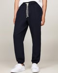 Tommy Hilfiger Essential Fleece Mens Sweatpants - Navy Cotton - Size Large