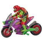 TEENAGE MUTANT NINJA Turtles Cycle de Dragon Violet avec Figurine d'action Raphael