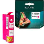 Epson 1283 magenta tulostin värikasetti , 10 ml , 500 sivua , C13T12834011 / T1283 , yhteensopiva T1281 S22 SX125 SX130 SX130130 SX230 SX235W SX425W SX425W SX430 kanssa.