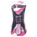 QUALITY WOMENS SMOOTH SHAVE 3 BLADE RAZOR Extra Heads Hair Legs Bikini Shaver