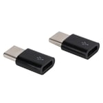 2x Micro USB To TypeC OTG Adapter Syncing Data Transfer And Charging Adapter Set