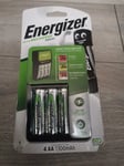 Energizer MAXI AA AAA Battery Charger + 4xAA 1300mAh NiMH Rechargeable Batteries