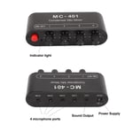 4 In 1 Out Mic Mixer 3.5mm Stereo Small Condenser Mic Mixer Extender For He TPG