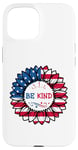 iPhone 15 4th Of July Be Kind Sunflower Red White And Blue 2023 Gifts Case