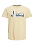 Jack & Jones and Boys T-Shirts Crew Neck Short Sleeve - Cream - Size 8Y