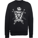 Disney The Nightmare Before Christmas Jack Skellington Misfit Love Noir Sweatshirt - L