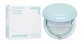 Innisfree No-Sebum Powder Cushion 21N Vanilla 14g - Matistava meikkivoidepohjustusvoide - Mattifying cushion foundation