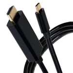 Maplin USB-C to HDMI Cable Supports 4K@60Hz Ultra HD 2m, Compatible Lenovo, HP, XPS Laptops, MacBook Pro/Air, iMac, iPad Pro, iPhone 15 series, Galaxy, Surface etc